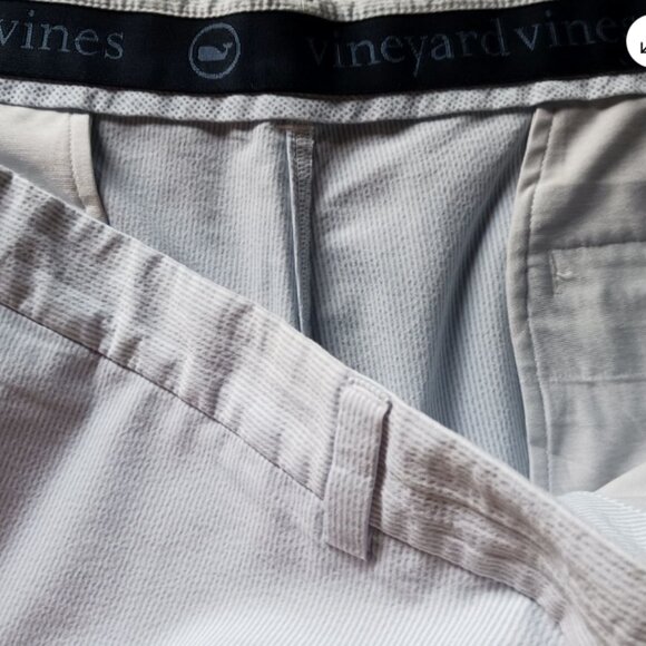 Vineyard Vines OTG Shorts Mens 46B Beige On the Go Performance Golf Casual - Picture 8 of 9